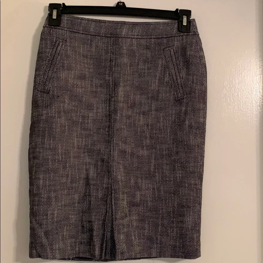 NWT Ann Taylor chambray pencil skirt size 2 - Picture 2 of 7